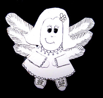 decorated christmas angel