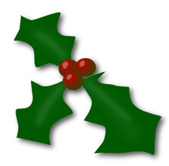 holly 3d clipart