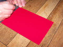 cutting card for decorations