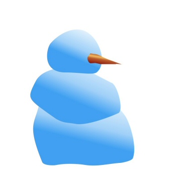 snowman with carrot nose