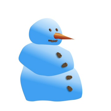 eyes and buttons for a snowman