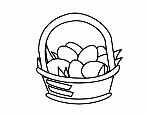 egg basket clip art