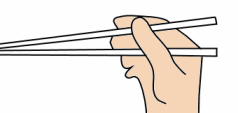 hold chopsticks like this