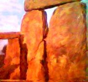 painting of stonehenge by Chris Brown